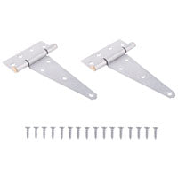 ProSource HTH-G06-C2PS T-Hinge, Galvanized Steel, Galvanized Brass Pin, Fixed Pin, 180 deg Range of Motion, 96 (Pair) lb