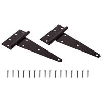 ProSource HTH-B08-C2PS T-Hinge, Steel, Black, Fixed Pin, 180 deg Range of Motion, 120 (Pair) lb