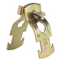 SuperStrut Z703 2-25 Pipe Clamp, Steel, Gold, Galvanized