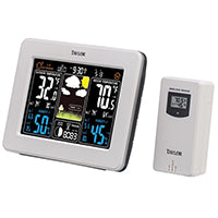 Taylor 1736 Weather Forecaster, Battery, 122 deg F, 20 to 95 % Humidity Range, LCD Display, White