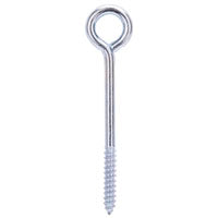 ProSource LR253 Lag Screw Eye, 9.7 mm Thread, Screw Thread, 2 in L Thread, 1-3/8 in Dia Eye, 296 lb Working Load, Steel