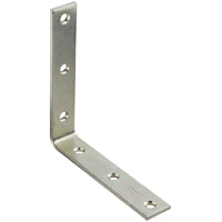 National Hardware 115BC Series N220-160 Corner Brace, 6 in L, 1-1/8 in W, 5.97 in H, Steel, Zinc, 0.19 Thick Material