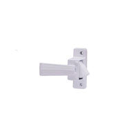 ProSource 31604-UW-PS Inside Door Latch, Zinc, White, 5/8 to 1-1/2 in Thick Door, 5/8 in Backset