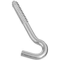 National Hardware 2154BC Series N220-830 Screw Hook, 3/8 in Opening, 4-1/2 in L, Steel, Zinc