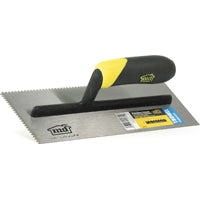 M-D 20061 Tile Installation Trowel, 11 in L, 4-1/2 in W, Flat V Notch, Comfort Grip Handle