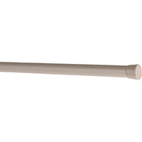 Kenney KN616 Spring Tension Rod, 5/8 in Dia, 22 to 36 in L, Plastic, White