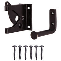 ProSource 33199PKS-PS Gate Latch, 3/8 in Bolt Head, 2 in L Bolt, Steel, Powder-Coated