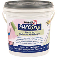 ZINSSER 2872 Wallcovering Adhesive Clear, Clear, 1 gal Can