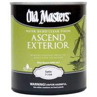 Old Masters 71104M Ascend Exterior, Satin, Liquid, 1 qt