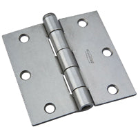 National Hardware N139-873 Broad Hinge, 3-1/2 in W Frame Leaf, 0.088 in Thick Frame Leaf, Cold Rolled Steel, Steel