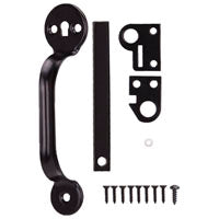 ProSource 33124PKS-PS Thumb Latch, 1/2 in Bolt Head, 4-1/4 in L Bolt, Steel, Powder-Coated