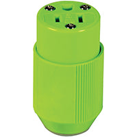 Eaton Wiring Devices BP3487-4GN Electrical Connector, 2 -Pole, 15 A, 125 V, NEMA: NEMA 5-15R, Fluorescent Green