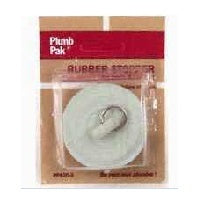 Plumb Pak Duo Fit Series PP820-3 Drain Stopper, Rubber, White, For: 1 to 1-3/8 in Sink