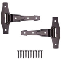 ProSource 33147PKB-PS T-Hinge, Steel, Black, Loose Pin Pin, 180 deg Range of Motion, 55 (Pair) lb