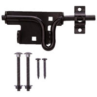 ProSource 33189PKS-PS Bolt Latch, 1-1/8 in Bolt Head, 6-1/2 in L Bolt, Steel, Powder-Coated