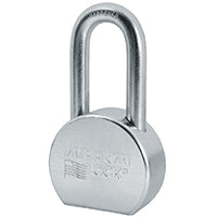 American Lock A703KA Padlock, Keyed Alike Key, 7/16 in Dia Shackle, 2 in H Shackle, Steel Body, Zinc