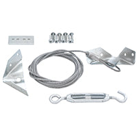 ProSource 33198ZCX-PS Anti-Sag Gate Kit, Steel, Silver, Zinc, 18-Piece, For: Outdoor