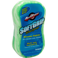 AUTOSHOW 11802 Soft-Grip Sponge, 8-3/4 in L, 4-3/4 in W, 2-7/8 in Thick, Polyester, Assorted