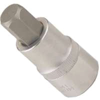 Vulcan 3506007421 Hex Bit Socket, Chrome, 1-7/8 in OAL