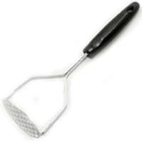 CHEF CRAFT 12923 Potato Masher, Stainless Steel Head, Black Handle