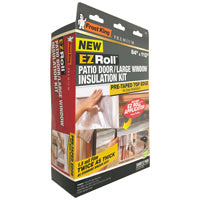 Frost King EZ86 Window Insulation Kit, 84 in W, 1.5 mm Thick, 112 in L, Plastic, Clear