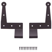 ProSource SH-S05-PS L-Hinge, 7-3/4 x 4-7/8 x 2-1/8 in, Black, Screw Mounting