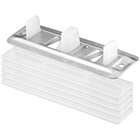 Prime-Line N 6661 Closet Door Guide, Plastic/Steel, White, Floor Mounting