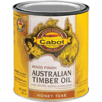 Cabot 140.0019458.005 Australian Timber Oil, Honey Teak, Liquid, 1 qt, Can