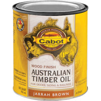 Cabot 140.0019460.005 Australian Timber Oil, Jarrah Brown, Liquid, 1 qt, Can