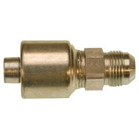 GATES MegaCrimp G25165-0810 Hose Coupling, 7/8-14, Crimp x JIC, Straight Angle, Steel, Zinc