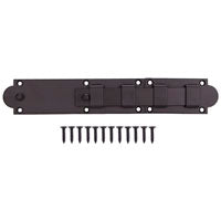 ProSource SH-S10-PS Slide Bolt, 12 x 2 x 3/4 in, Black, Screw Mounting