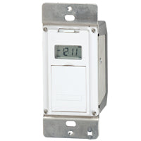 Intermatic EI500 EI500WC Electronic In Wall Timer, 15 A, 1 min Cycles, LCD Display, Wall Mounting