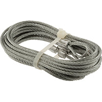 Prime-Line GD 52183 Aircraft Cable, 1/8 in Dia, 8 ft 6 in L, Carbon Steel, Galvanized