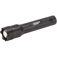 PowerZone 12106 Tactical Flashlight, AA Battery, LED Lamp, 1000 Lumens, 150 m Beam Distance, 12 hrs Run Time, Black