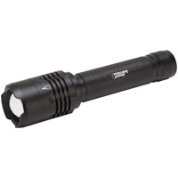 PowerZone 12139 Tactical Flashlight, AA Battery, LED Lamp, 2000 Lumens, 180 m Beam Distance, 8 hrs Run Time, Black