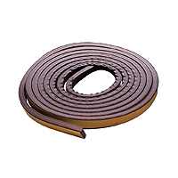 M-D 02550 Weatherstrip Tape, 3/8 in W, 17 ft L, EPDM Rubber, Brown