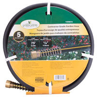 Landscapers Select GH-585093L Garden Hose, 75 ft L, Female x Male, PVC/Rubber, Black/Yellow