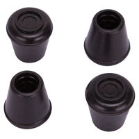 ProSource FE-50632-B Furniture Leg Tip, Round, Rubber, Black, 1/2 in Dia, 1.1 in H