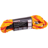 ProSource FH64067 Tow Rope, 3/4 in Dia, 14 ft L, Spring Hook End, 2266 lb Working Load, Polypropylene