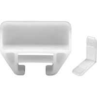 Prime-Line R 7221 Drawer Track Guides and Glides, Plastic/Polyethylene, White