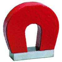 GENERAL 370-1 Horseshoe Magnet, 1-1/8 in W, 1 in H, Alnico