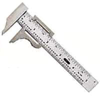 GENERAL 729 Slide Caliper, 0 to 4 in, SAE Graduation, Stainless Steel