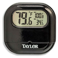 Taylor 1700 Thermometer, Digital, -4 to 140 deg F, Plastic Casing