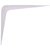 ProSource 21137PHL-PS Shelf Bracket, 40 lb/Pair, 5 in L, 4 in H, Steel, White