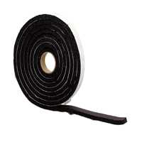 M-D 06635 Premium Weatherstrip Tape, 3/4 in W, 10 ft L, Rubber, Black