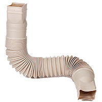 DOWNSPOUT EXT FLEX PVC TAN