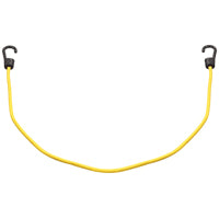 ProSource FH64084 Stretch Cord, 8 mm Dia, 40 in L, Polypropylene, Yellow, Hook End