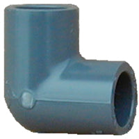 LASCO 806007BC Pipe Elbow, 3/4 in, Slip, 90 deg Angle, PVC, SCH 80 Schedule