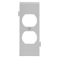 Eaton Wiring Devices STC8W Sectional Wallplate, 4-1/2 in L, 2-3/4 in W, 1 -Gang, Polycarbonate, White, High-Gloss