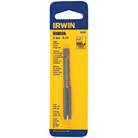 IRWIN 8340 Thread Tap, 1 to 10mm X 1.5mm Thread, Plug Tap Thread, 4-Flute, HCS